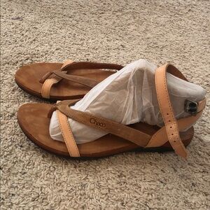 Chaco Women’s Tan Leather Strappy Sandal